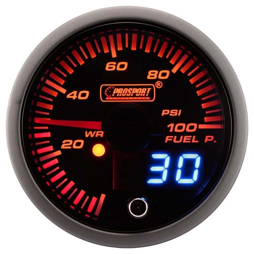 216JDMFP-PSI-A.jpg Fuel Pressure Gauge (W/Waterproof Sensor)</br> </br>PS110 - Image 1