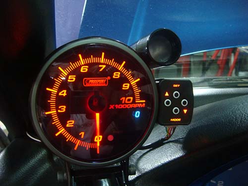 PS302a.jpg 4'' Tachometer </br>0-10.000RMP LED Display w/shift-light digital & analogue display</br></br> PS302 - Image 1